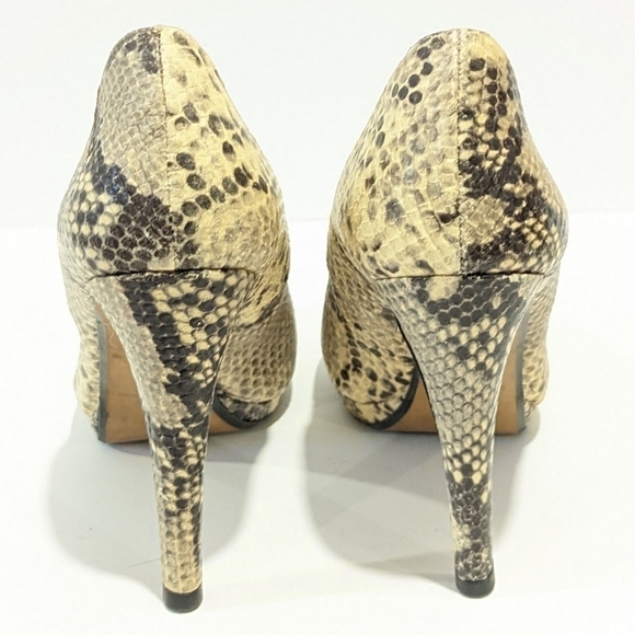 ZARA snakeskin heels sz 39 - Picture 4 of 8